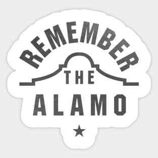 Remember the Alamo Texas Design Sticker